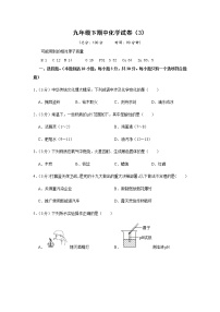 人教版初中化学九年级下册——期中化学试卷（3）【含答案解析】