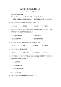 人教版初中化学九年级下册——期中化学试卷（4）【含答案解析】