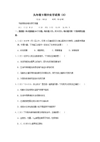 人教版初中化学九年级下册——期中化学试卷（8）【含答案解析】