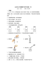 泸教版九年级下册化学——22春九年级期中化学试卷（5）