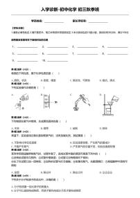 入学诊断_初中化学_初三_初中化学入学测评_A4 (3)