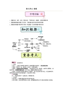 第九单元 溶液-2022年《三步冲刺中考•化学》之第1步重课本·理考点·学案