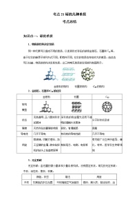 考点21碳的几种单质(解析版)-2022年化学中考一轮过关讲练（人教版）学案