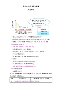 考点47化学元素与健康(解析版)-2022年化学中考一轮过关讲练（人教版）学案