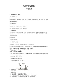 考点07空气的成分(解析版)-2022年化学中考一轮过关讲练（人教版）学案