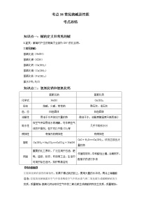 考点38常见的碱及性质(解析版)-2022年化学中考一轮过关讲练（人教版）学案