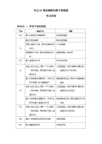 考点45常见物质和离子的检验(解析版)-2022年化学中考一轮过关讲练（人教版）学案