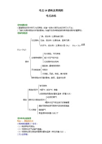 考点10燃料及其利用(解析版)-2022年化学中考一轮过关讲练(沪教版)学案