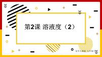 人教版九年级下册课题2 溶解度备课课件ppt