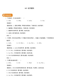 2021学年8.5 化学肥料同步训练题