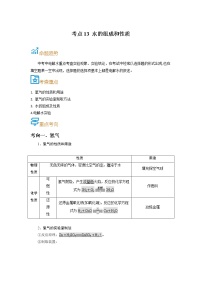 考点13  水的组成和性质-备战2022年中考化学一轮复习考点帮·学案