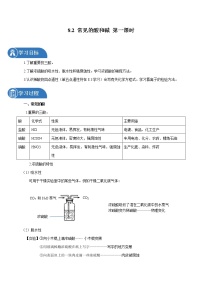 科粤版8.2 常见的酸和碱第一课时学案