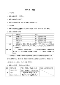 内蒙古鄂尔多斯市东胜区第二中学科粤版九年级化学下册学案（无答案）：第六章  金属