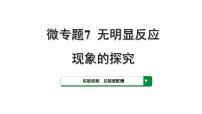 2022版中考化学大一轮培优训练及课件微专题7 无明显反应现象的探究课件