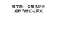 2022版中考化学大一轮培优训练及课件微专题4 金属活动性顺序的验证与探究课件