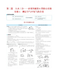 2022版初中化学考前第二篇 实验1测定空气中氧气的含量配套word