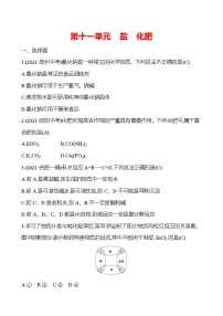 备战2022 人教版化学中考复习  高效提分作业 第十一单元　盐　化肥（安徽版）