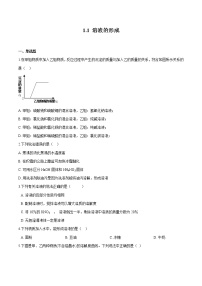 初中化学鲁教版 (五四制)九年级全册1 溶液的形成课堂检测