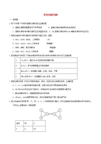 中考化学知识分类汇编练习卷： 常见的酸和碱（无答案）