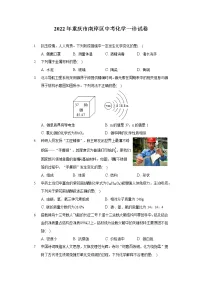2022年重庆市南岸区中考化学一诊试卷(含答案)