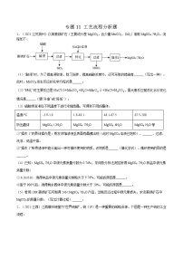 专题11 工艺流程分析题-2022年中考化学二轮复习专项考点