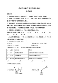 精品解析：2021年山东省德州市武城县中考第二次练兵（二模）化学试题（解析版+原卷板）