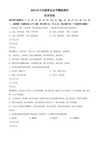 2022年河南省新乡市九年级中考模拟测评（一模）化学试卷及答案