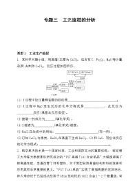 2022年中考化学鲁教版（五四学制）二轮专题复习练习-专题三+工艺流程的分析