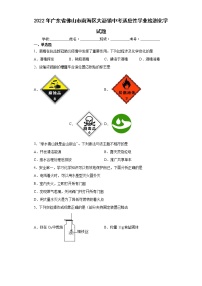 2022年广东省佛山市南海区大沥镇中考适应性学业检测化学试题(word版含答案)