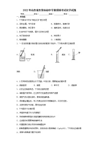 2022年山东省东营市初中学业模拟考试化学试题(word版含答案)