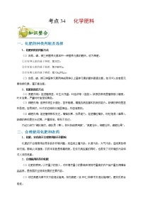 【专项练习】2021年中考化学分类汇编 考点34 化学肥料