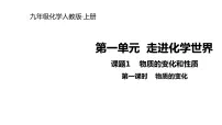 2021学年课题1 物质的变化和性质评课ppt课件