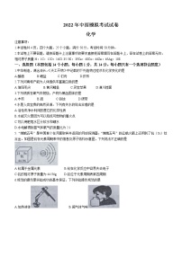 2022年河南省洛阳市嵩县中考模拟考试化学试题(word版无答案)