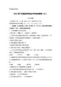 2022年广东省初中学业水平考试冲刺卷（三）化学试题(word版无答案)