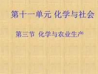 2021学年第三节 化学与农业生产课文配套ppt课件