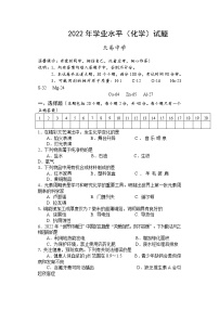 2022年湖南省湘潭县云龙教育集团天易中学初中学业水平模拟模拟化学试题