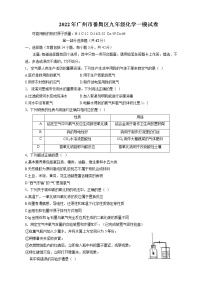 2022年广东省广州市番禺区九年级中考化学一模试卷
