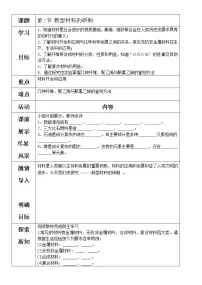 初中化学沪教版九年级下册第2节 新型材料的研制教案设计