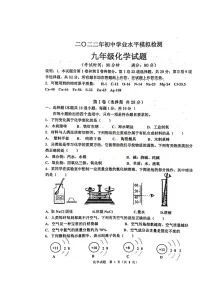 2022年山东省青岛市城阳区中考一模化学试题（图片版 无答案）