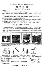 2022年山东省日照市初中学业水平模拟考试化学试题（无答案）