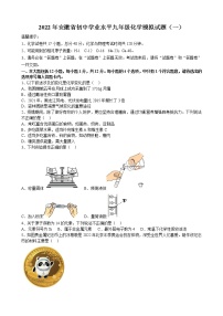 2022年安徽省初中学业水平九年级化学模拟试题（一）(word版含答案)