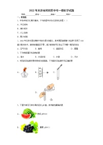 2022年天津市河东区中考一模化学试题(word版含答案)