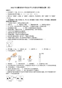 2022年安徽省初中学业水平九年级化学模拟试题（四）(word版含答案)