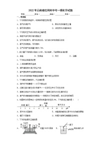 2022年云南省红河州中考一模化学试题(word版含答案)