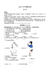 2022年江苏省苏州市苏州工业园区九年级中考适应性练习化学试题