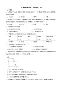 中考化学二轮专题复习-生活中的酸和碱、中和反应、pH解析版