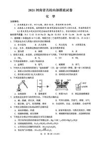 2021河南省实验中学二模化学试卷及答案