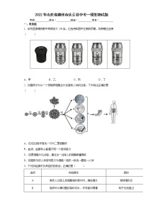 2022年山东省德州市庆云县中考一模生物试题(word版含答案)