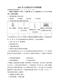 2022年山东省德州市初中学业水平测试化学学科模拟题14(word版含答案)