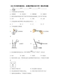 2022年天津市蓟州区、武清区等部分区中考一模化学试题(含答案)